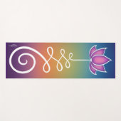 Lotus Flower Unalome Yogamat (Voorkant (horizontaal))