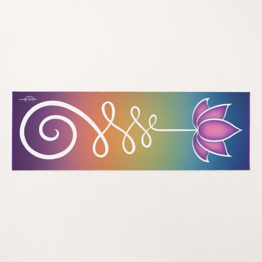 Lotus Flower Unalome Yogamat (Voorkant (horizontaal))