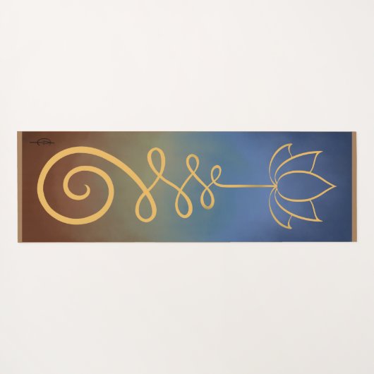 Lotus Flower Unalome Yogamat (Achterkant (horizontaal))