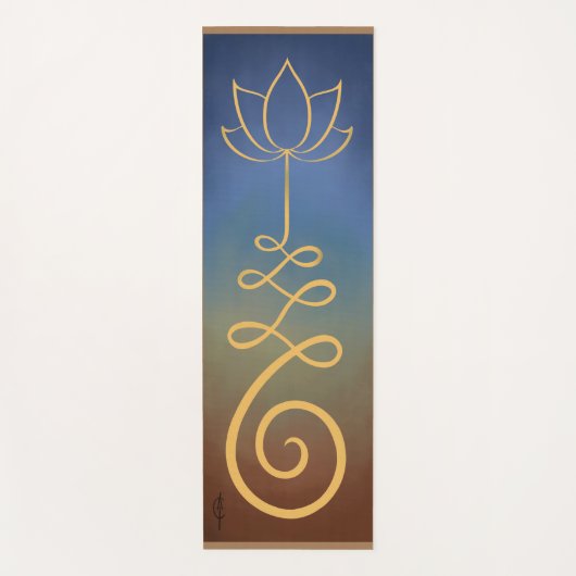 Lotus Flower Unalome Yogamat (Voorkant)