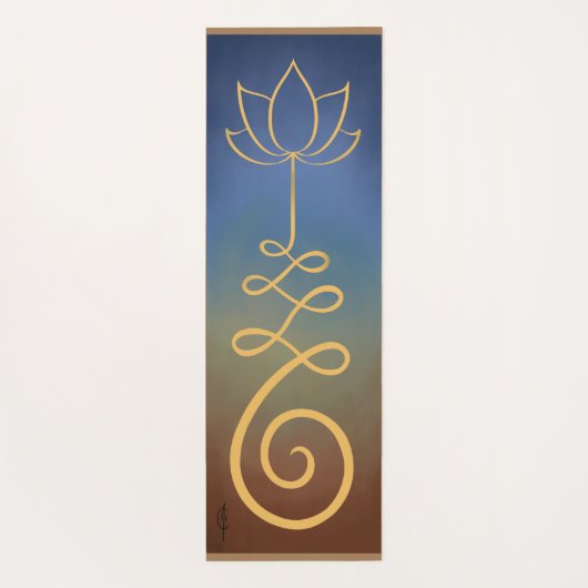 Lotus Flower Unalome Yogamat (Achterkant)