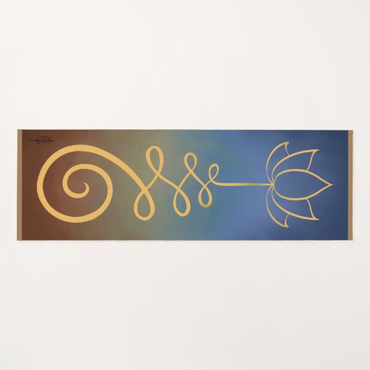 Lotus Flower Unalome Yogamat (Voorkant (horizontaal))