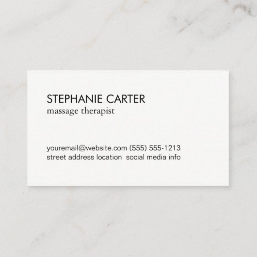 Lotus Flower Visitekaartje (Achterkant)