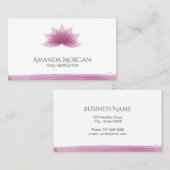 Lotus flower visitekaartje (Voorkant / Achterkant)