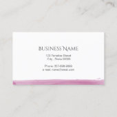 Lotus flower visitekaartje (Achterkant)