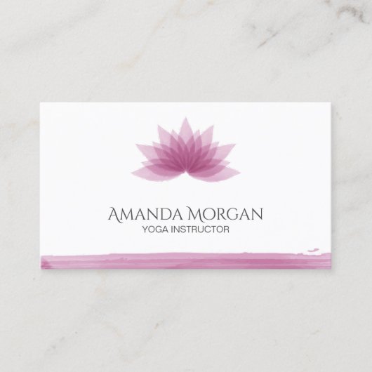 Lotus flower visitekaartje (Voorkant)