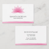 Lotus flower visitekaartje (Voorkant / Achterkant)