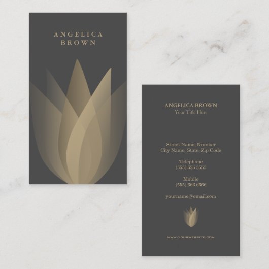 Lotus Flower Visitekaartje (Voorkant / Achterkant)