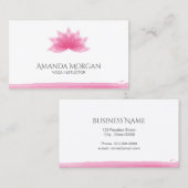 Lotus flower visitekaartje (Voorkant / Achterkant)