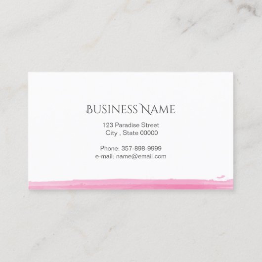 Lotus flower visitekaartje (Achterkant)