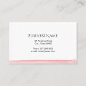 Lotus flower visitekaartje (Achterkant)