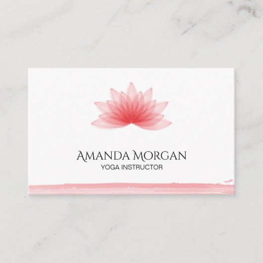 Lotus flower visitekaartje (Voorkant)