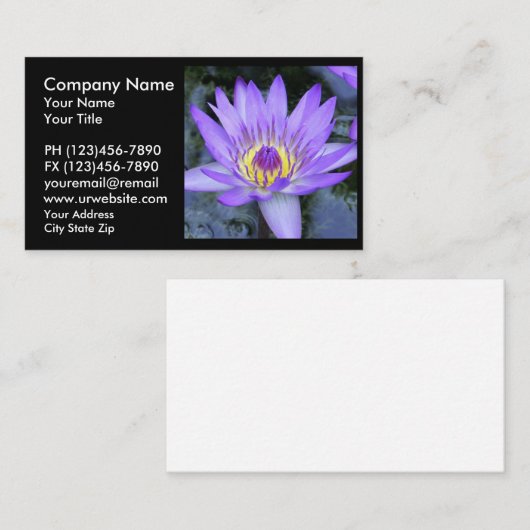 Lotus Flower Visitekaartjes (Voorkant / Achterkant)