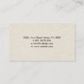 Lotus flower vorm en maan op Canvas Visitekaartje (Achterkant)