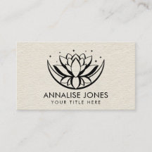 Lotus flower vorm en maan op Canvas