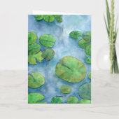 Lotus flower watercolor bedankkaart (Achterkant)