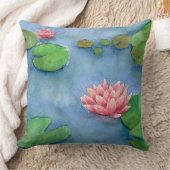 Lotus flower watercolor kussen (Deken)