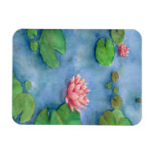 Lotus flower watercolor magneet (Horizontaal)