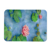 Lotus flower watercolor magneet (Horizontaal)