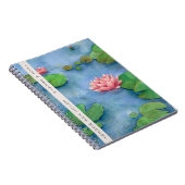 Lotus Flower Watercolor Notitieboek (Rechterzijde)