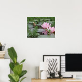 Lotus Flower/Waterlily Poster (Thuiskantoor)