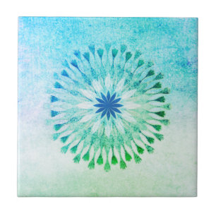 Lotus Flower Waterverf Beach Art Healing Yoga Tegeltje