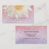 Lotus Flower Waterverf Healing Meditation Yoga Visitekaartje (Voorkant / Achterkant)