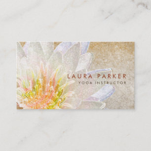 Lotus Flower Waterverf Healing Meditation Yoga Visitekaartje