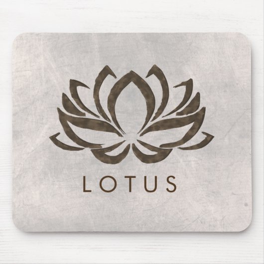 Lotus Flower Waterverf Healing Yoga Holistic Muismat (Voorkant)