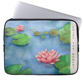 Lotus Flower Waterverf Laptop Sleeve