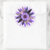 Lotus Flower Waterverf Mandala Healing Yoga Ronde Sticker (Tas)