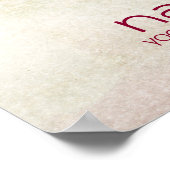 Lotus Flower Waterverf Namaste Yoga Meditation Poster (Hoek)