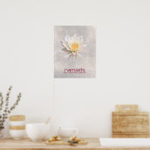 Lotus Flower Waterverf Namaste Yoga Meditation Poster (Keuken)