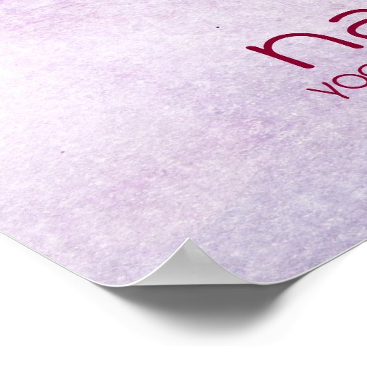 Lotus Flower Waterverf Namaste Yoga Meditation Poster (Hoek)