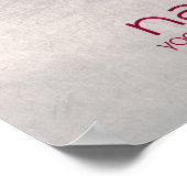 Lotus Flower Waterverf Namaste Yoga Meditation Poster (Hoek)