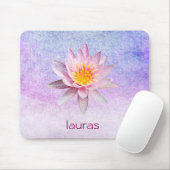 Lotus Flower Waterverf Peacock Yoga Meditation Muismat (Met muis)