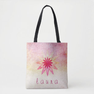 Lotus Flower Waterverf Wedding Bride Tote Bag