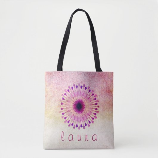 Lotus Flower Waterverf Wedding Bride Tote Bag (Voorkant)