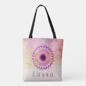 Lotus Flower Waterverf Wedding Bride Tote Bag (Achterkant)