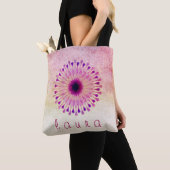 Lotus Flower Waterverf Wedding Bride Tote Bag (Dichtbij)