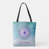 Lotus Flower Waterverf Wedding Bride Tote Bag (Achterkant)
