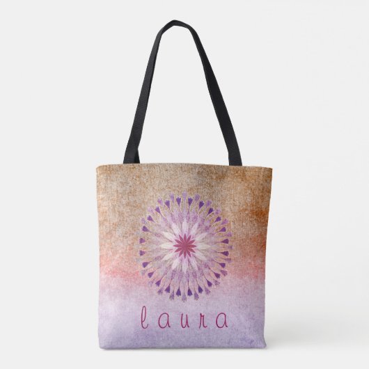 Lotus Flower Waterverf Wedding Bride Tote Bag (Achterkant)