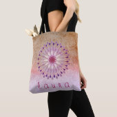 Lotus Flower Waterverf Wedding Bride Tote Bag (Dichtbij)