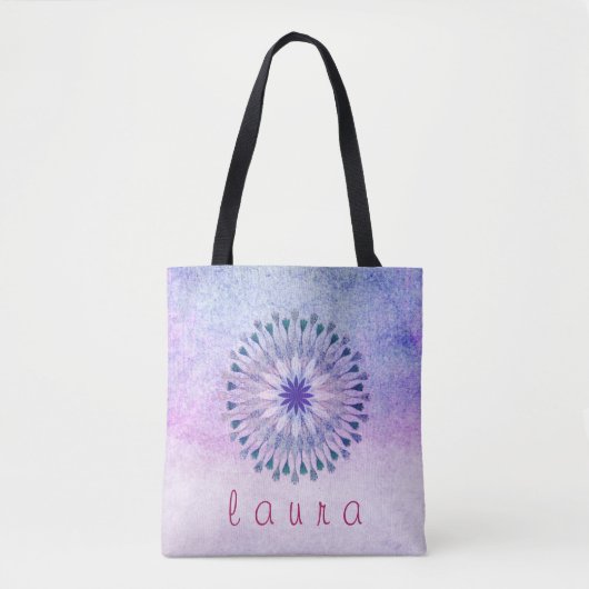 Lotus Flower Waterverf Wedding Bride Tote Bag (Voorkant)