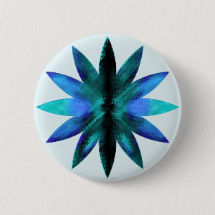 Lotus Flower Waterverf Yoga Holistic Ronde Button 5,7 Cm