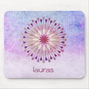 Lotus Flower Waterverf Yoga Meditation Muismat