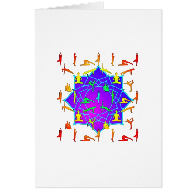 Lotus Flower with Yoga Poses (Voorkant)