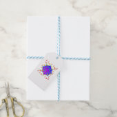 Lotus Flower with Yoga Poses Cadeaulabel (Met Touw)