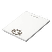 Lotus Flower Yoga Instructor Holistic Classic Notitieblok (Linkerzijde)
