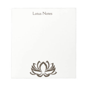Lotus Flower Yoga Instructor Holistic Classic Notitieblok